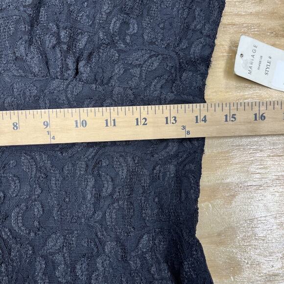 Vintage Mariage Lace Hi Low Maxi Dress Size 6 Black Lace Bohemian Whimsigoth - Picture 13 of 15